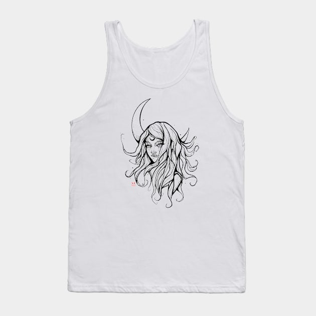 Moon Elf Tank Top by mxndesigner